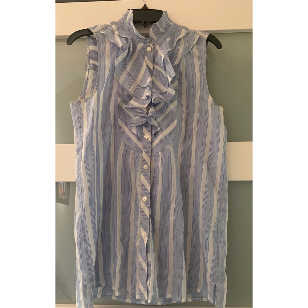 Juicy Couture Ruffle Front Tank Blouse, Size 0